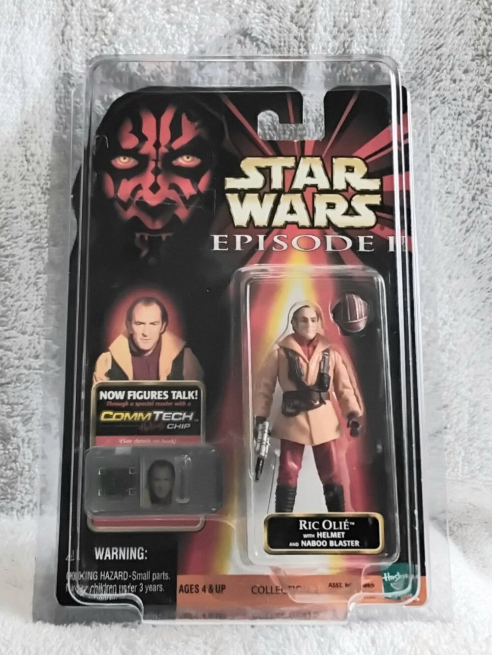 1998 Prestine Star Wars Episode I Ric Oliè CommTech Figure in Display Case!!
